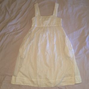 Banana Republic crisp white dress