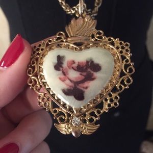 Antique heart pendant