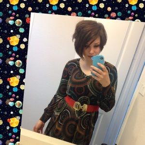 Multicolor mini dress/shirt