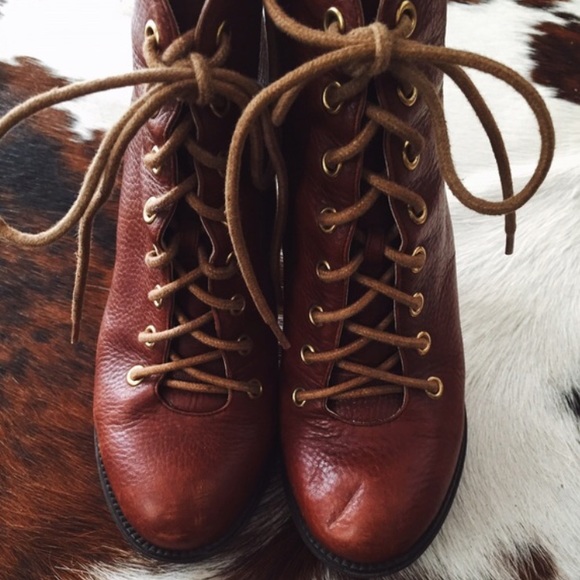 Vintage Jeffrey Campbell boots cognac leather - Picture 3 of 4