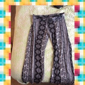 Black, stretchy pants!