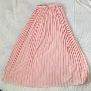Blush Pink Maxi Skirt