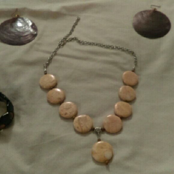 Necklace, earrings, bracelet