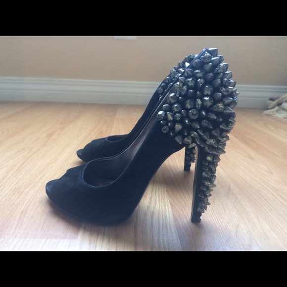 Sam Eldelman Black Peep Toe Pumps