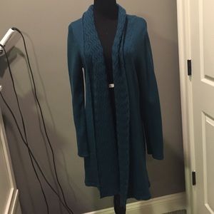 Teal cardigan