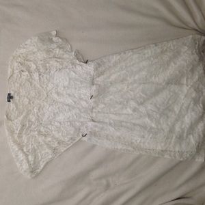 White lace dress