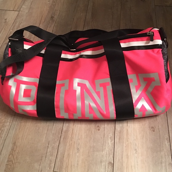 New! Victoria secret hot pink gym duffle