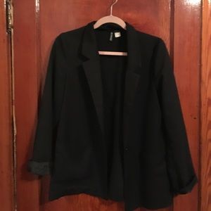 Notch collar blazer