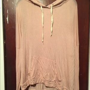 Blush pink light hoodie