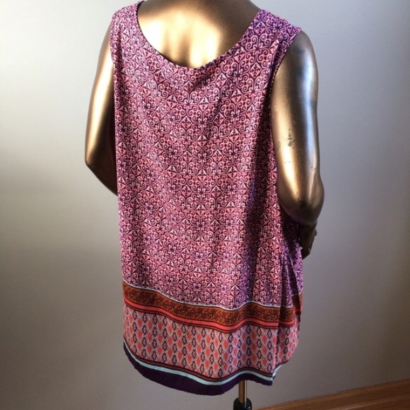 BRAND NEW Purple Print Tank - Picture 3 of 3