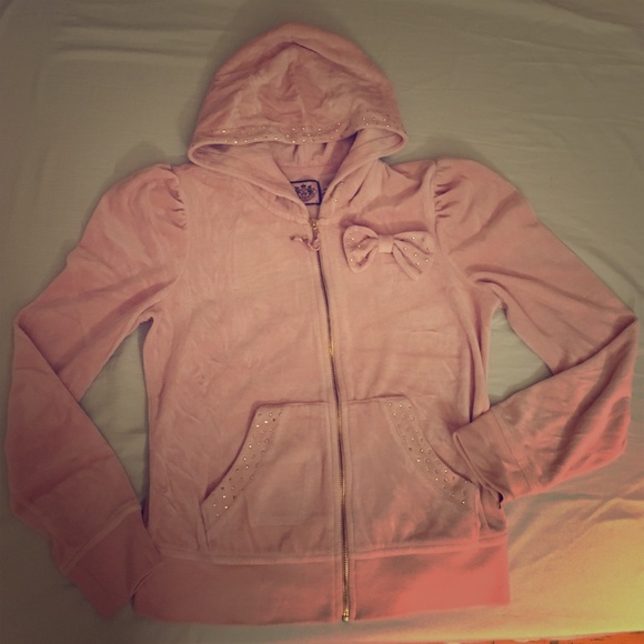 Juicy Couture sugary pink velour jacket hoodie