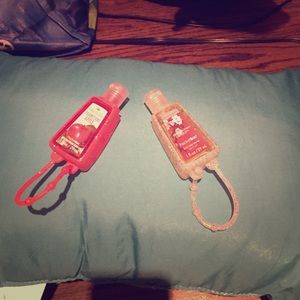 Bath and Body Works Hand sanitizers with cases