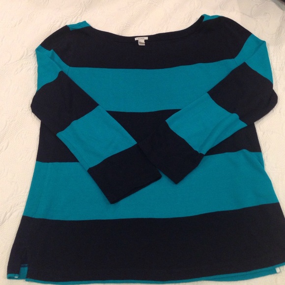 J.crew boat neck striped top