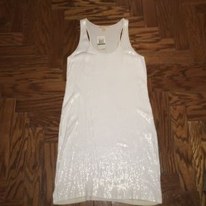 White Sequin Michael Kors Tank Dress - NEW