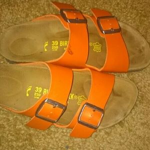 Mother's Day Sale!! Orange birkenstock Arizona