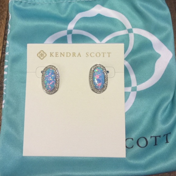 kendra scott blue opal earrings