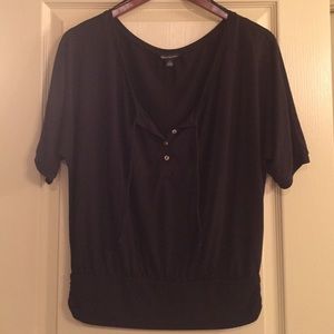 Black blouse with buttons