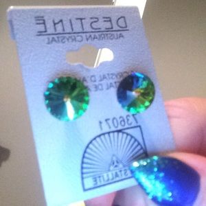 Iridescent earrings