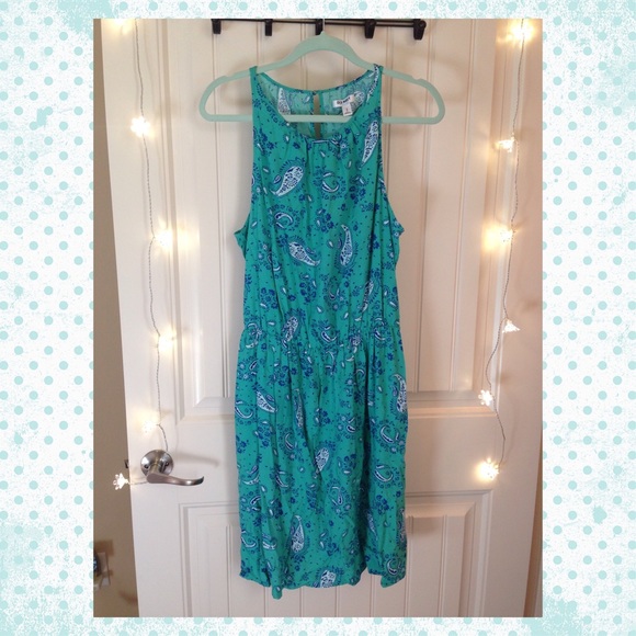 Green & Blue Paisley Dress- Old Navy
