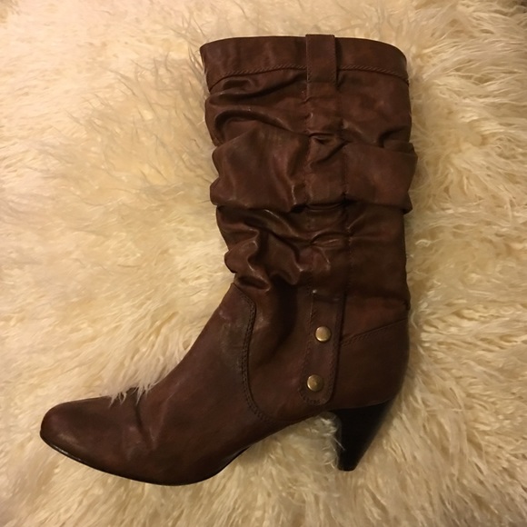 Carlos Santana brown slouchy boots