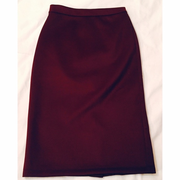 Burgundy Bodycon Skirt