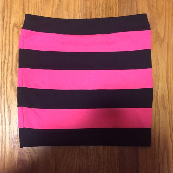 Pink and Black Skirt