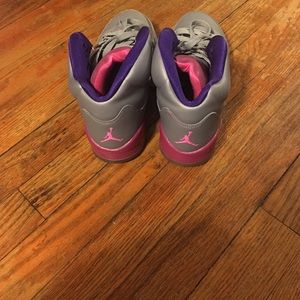 purple and gray jordans