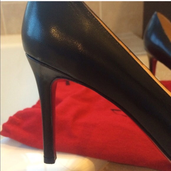 SOLD Authentic Loubs 4" Black heels - Picture 2 of 4