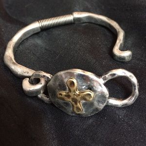 Silver cuff bracelet