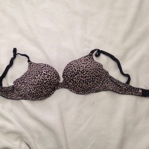 Pink Victoria's Secret Leaopard bra