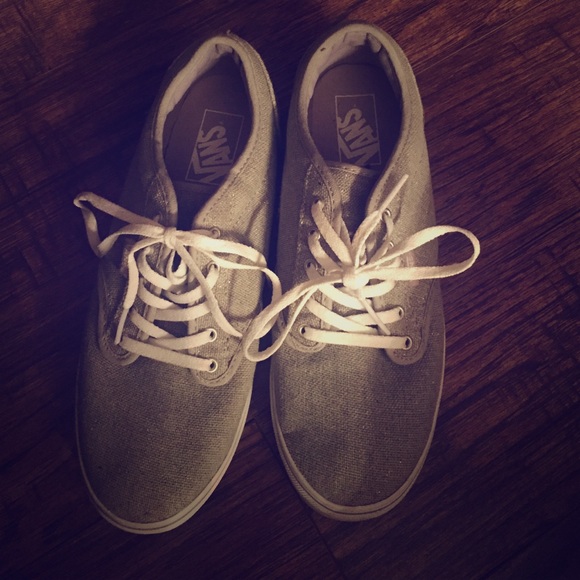 Grey Vans size 8
