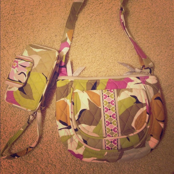 New Vera Bradley crossbody and wallet/wristlet