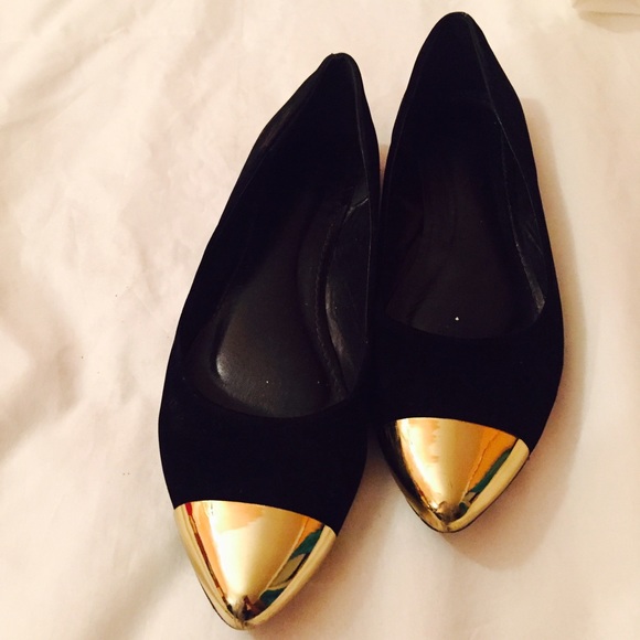 Black Suede Flats