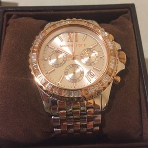 Michael Kors silver and gold watch