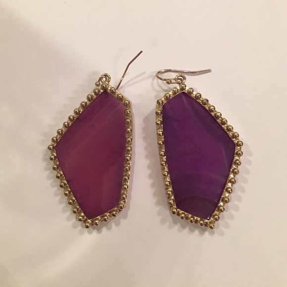 Kendra Scott purple stud earrings