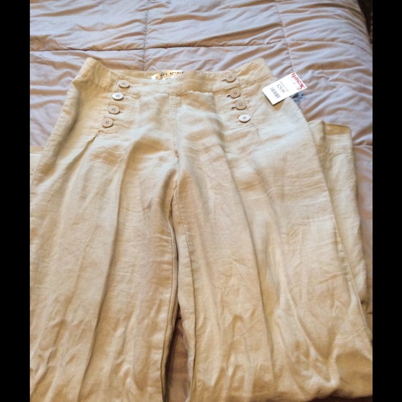 High Waist Linen Pants