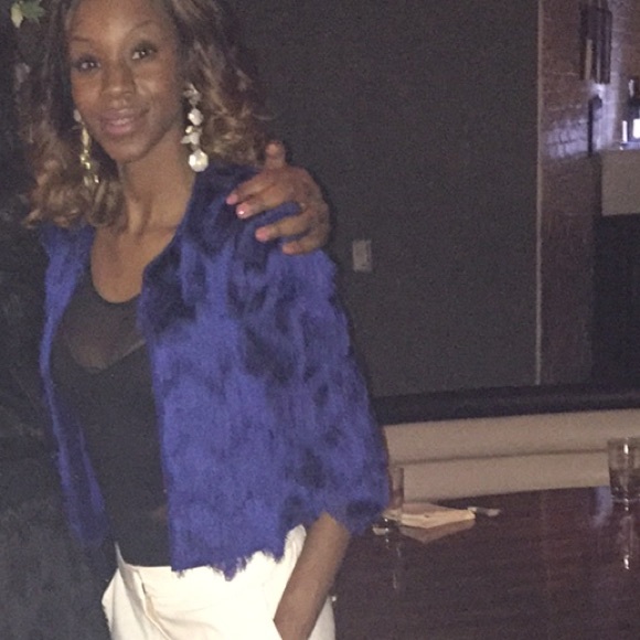 Royal Blue BCBG Crop Jacket
