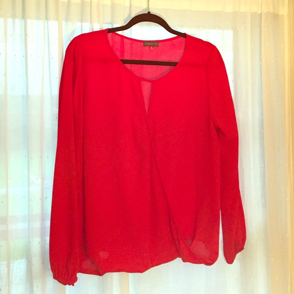Vince Camuto Scarlett Red Blouse