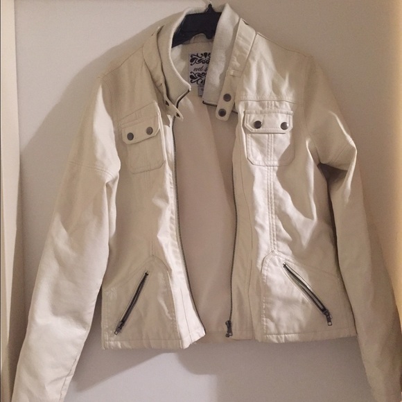 Faux leather jacket