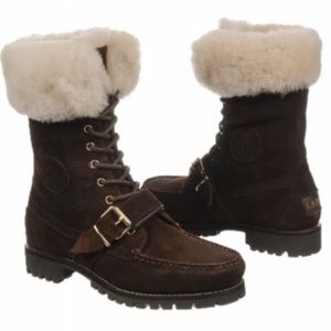 Ralph Lauren fur boots size 7.5B