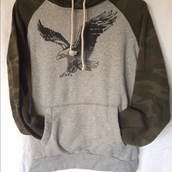 Camo and gray American Eagle hoodie