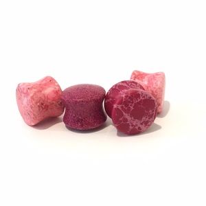 2 Sets of 9/16" Handmade Stone Gauges