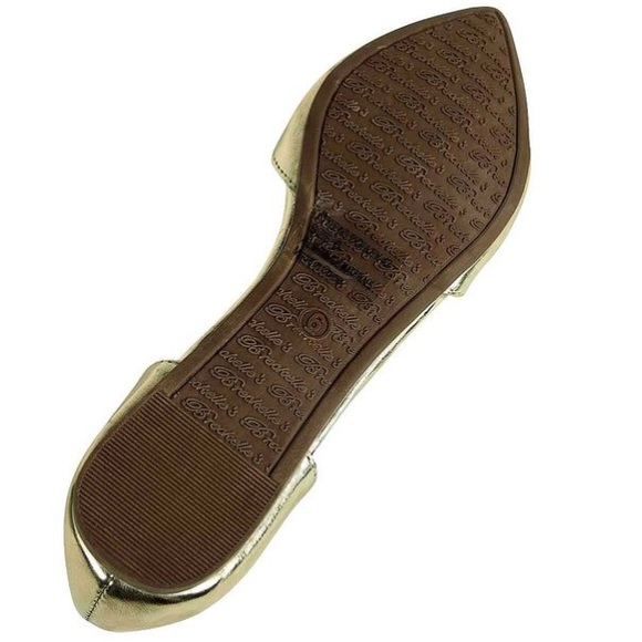 Breckelles gold pointy toe flats - Picture 2 of 4