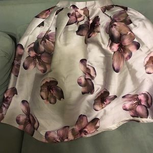 Purple Floral Print Skrit