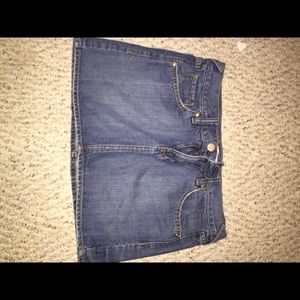 Jean mini skirt