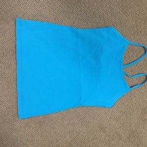 Lululemon Y-back tank bright blue