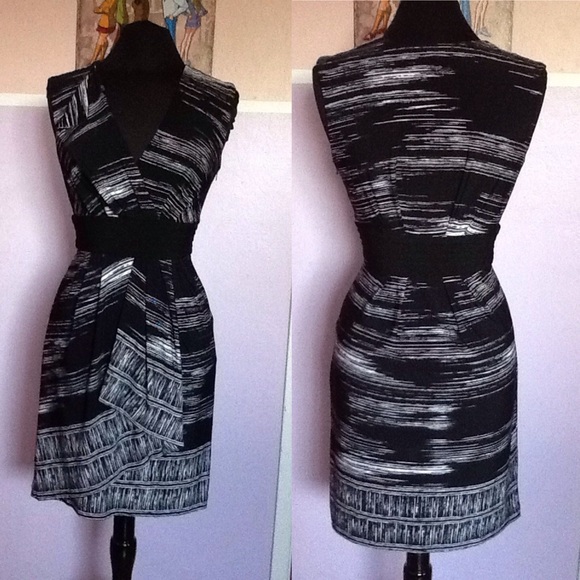 Black with white dress