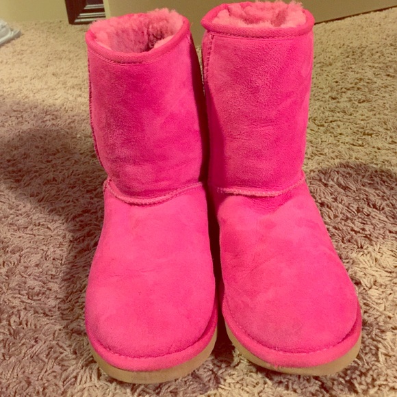 Size 6 Hot Pink Ugg Boots