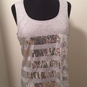 White House Black Market Sequin Tank