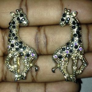 Gold Giraffe  Earrings